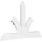 Ekena Millwork Richland Architectural Grade PVC Gable Bracket, 60"W x 37 1/2"H x 2"D x 6"F, 15/12 Pitch GBP060X38X0206RIC00 - alternate 1